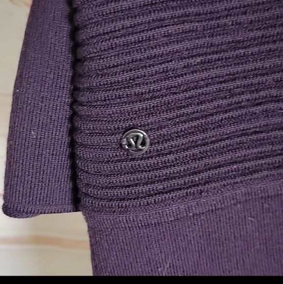 Lululemon Sit In Lotus Wrap ll Black Cherry Cardigan - Picture 9 of 11